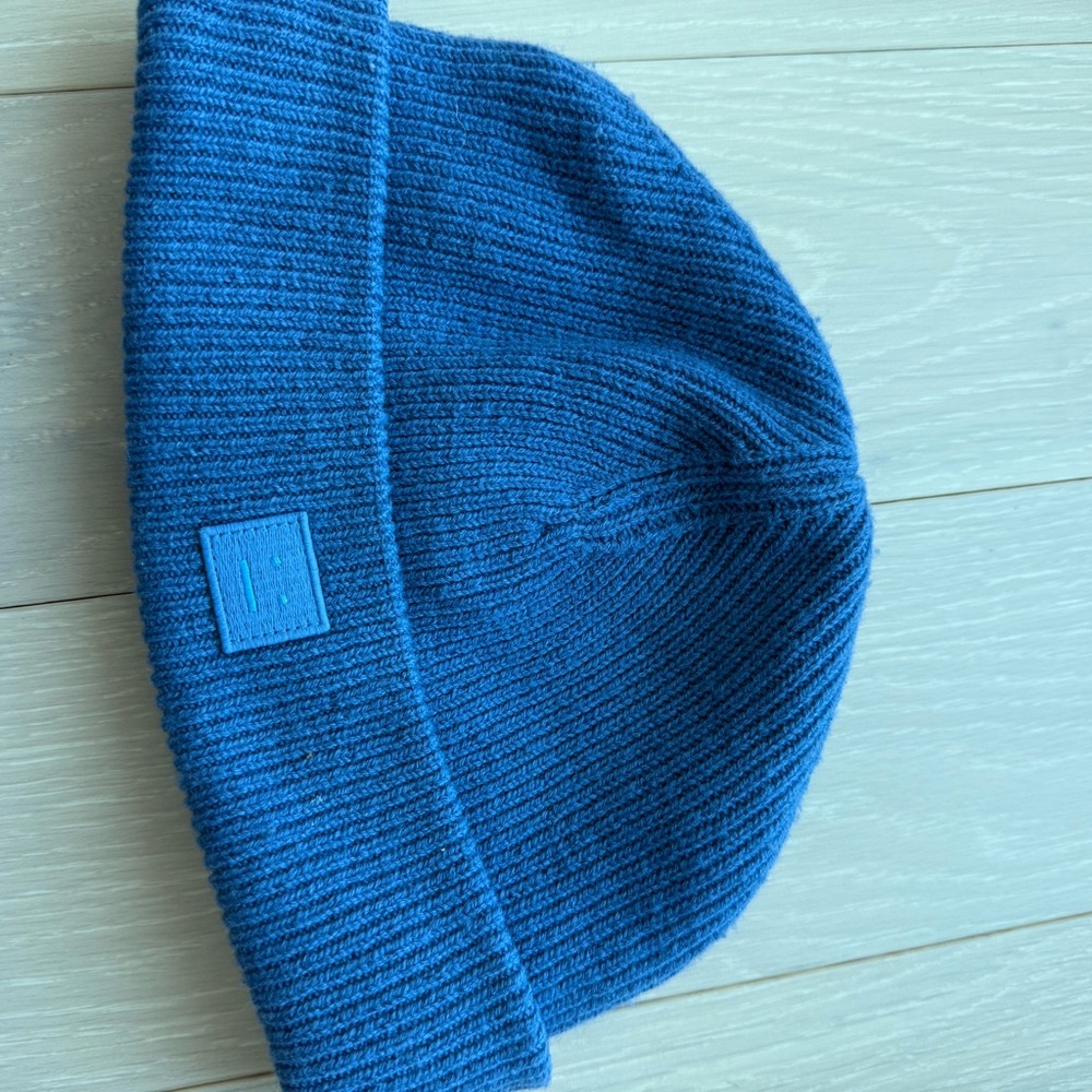 Acne Studios Blue Knit Beanie